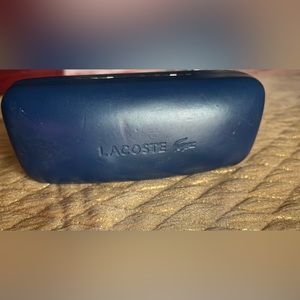 Lacoste eyeglass CASE  hard clamshell dark blue